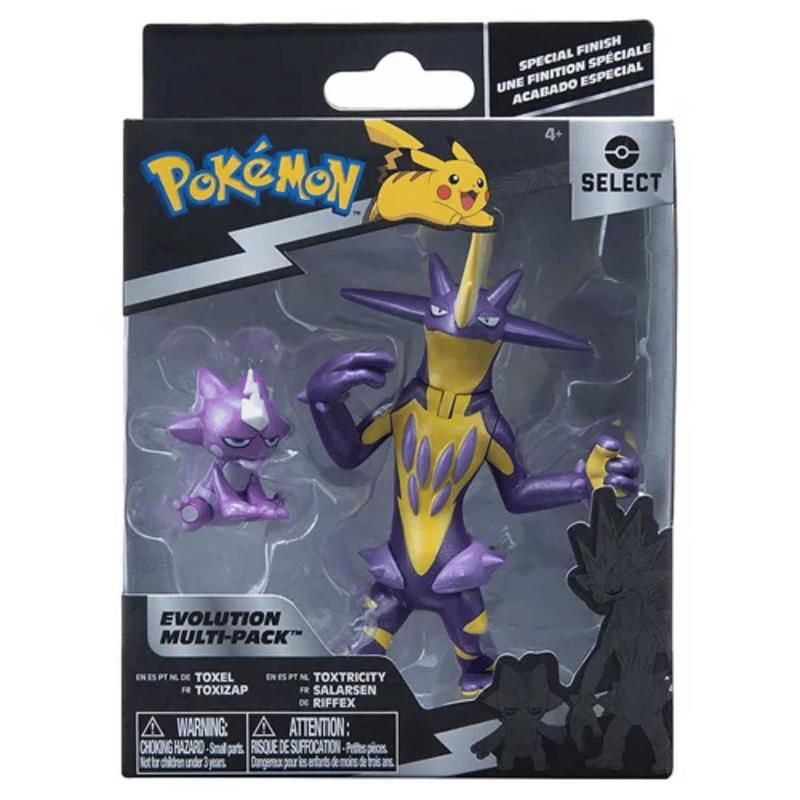 Boneco Pokemon Toxel e Toxizap Evolução Multipack Sunny - Sunny